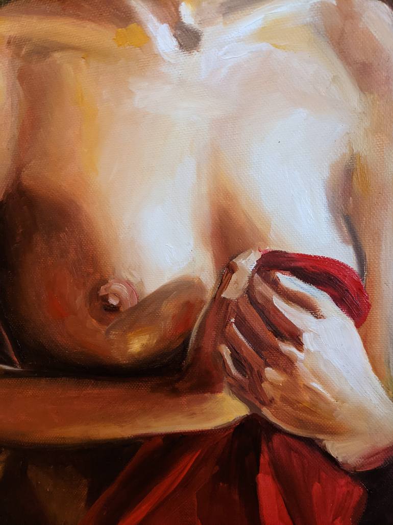 Original Figurative Erotic Painting by Milena Hristova