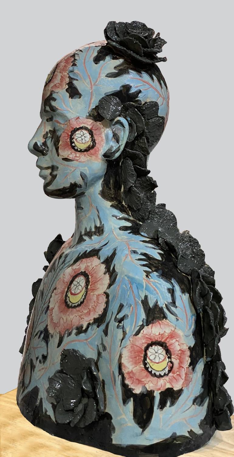 Original Abstract Portrait Sculpture by Thuy Nguyen