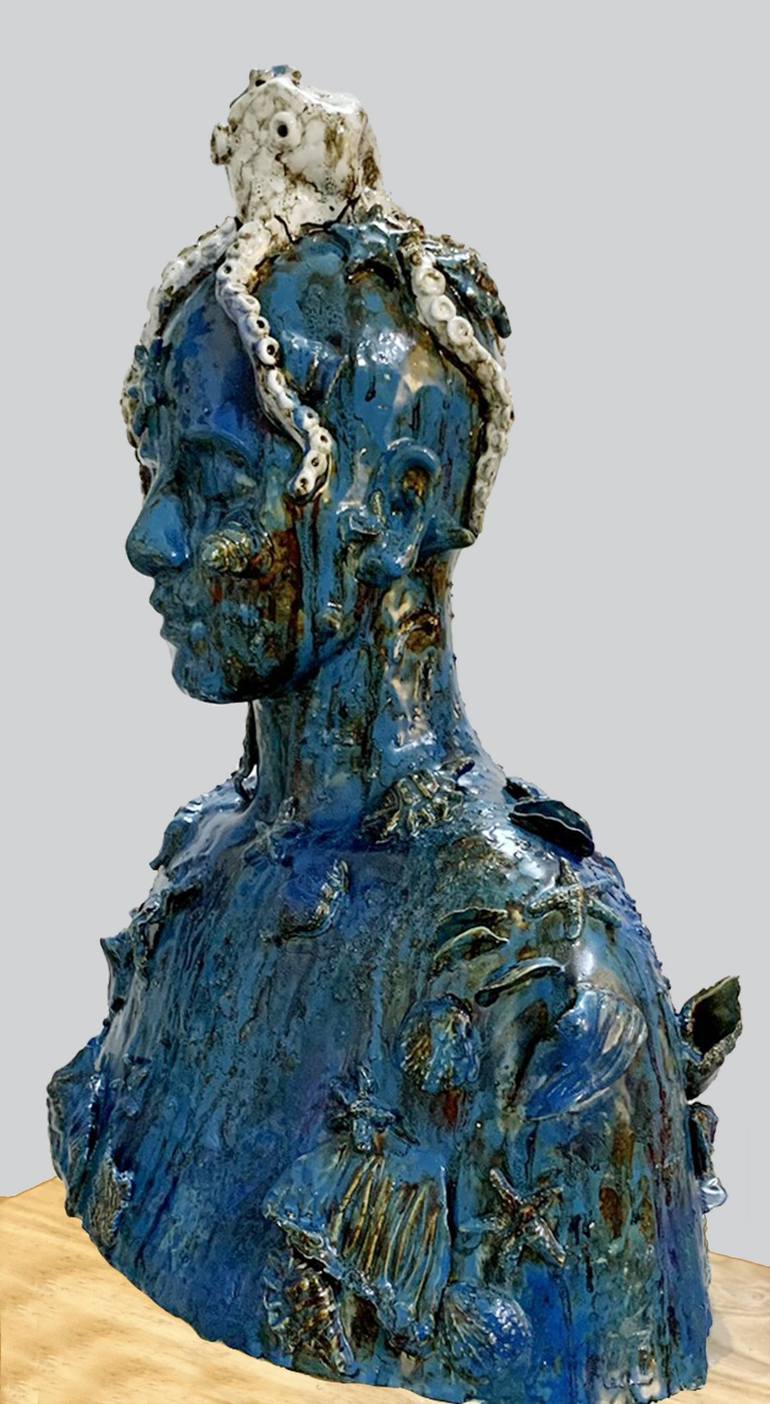 Original Expressionism People Sculpture by Thuy Nguyen