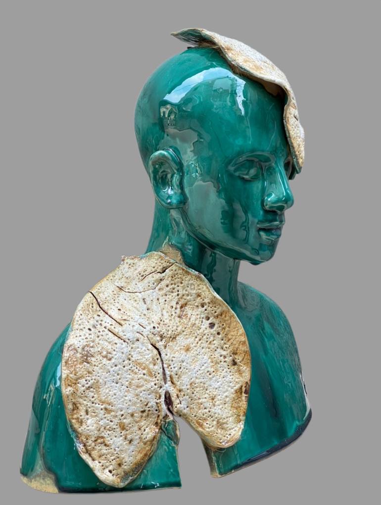 Original Art Deco Body Sculpture by Thuy Nguyen