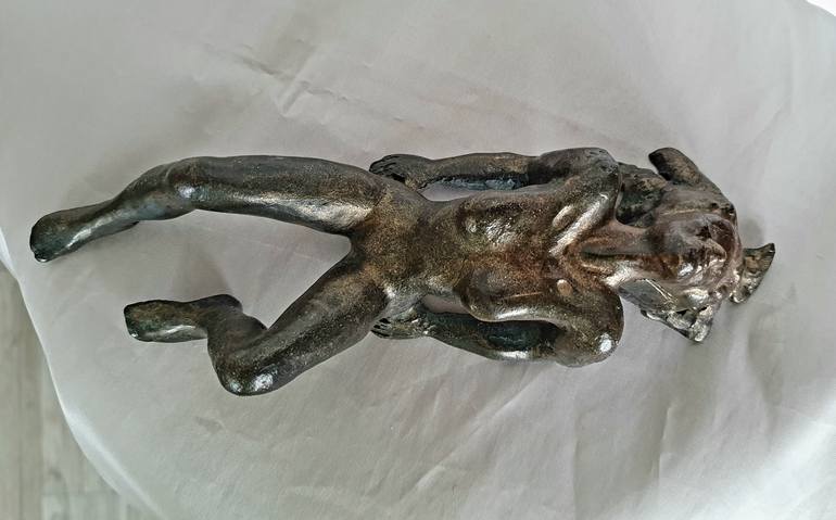 Original Expressionism Erotic Sculpture by Leticia Beatriz Sansores Lopez