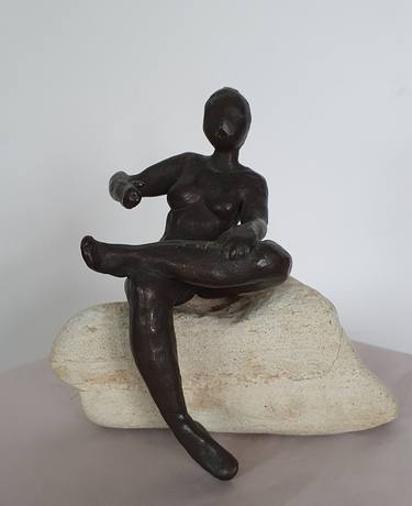 Original Figurative Nude Sculpture by Leticia Beatriz Sansores Lopez