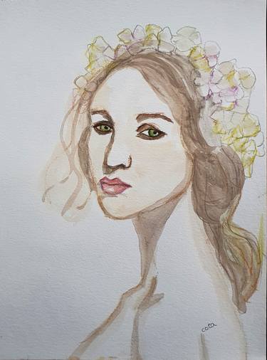 Print of Portraiture Portrait Drawings by Leticia Beatriz Sansores Lopez