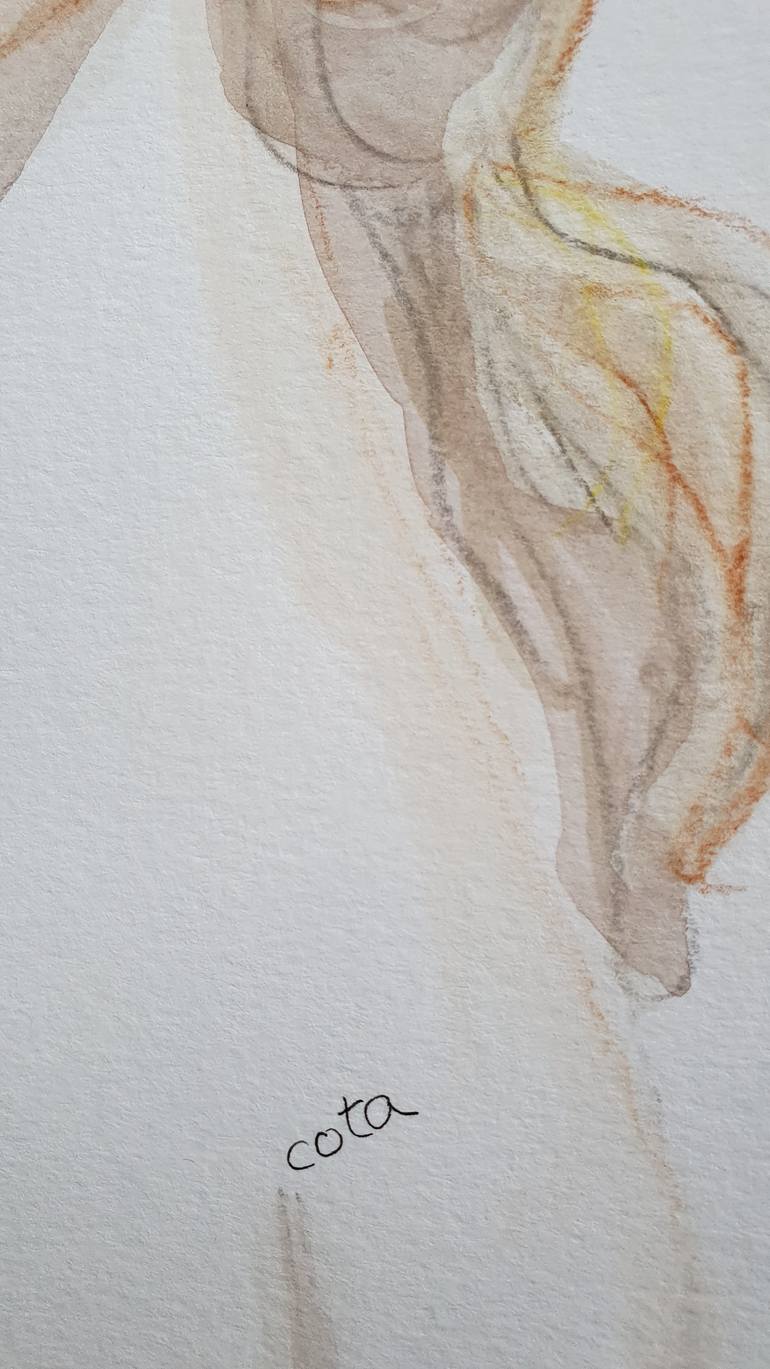 Original Portraiture People Drawing by Leticia Beatriz Sansores Lopez