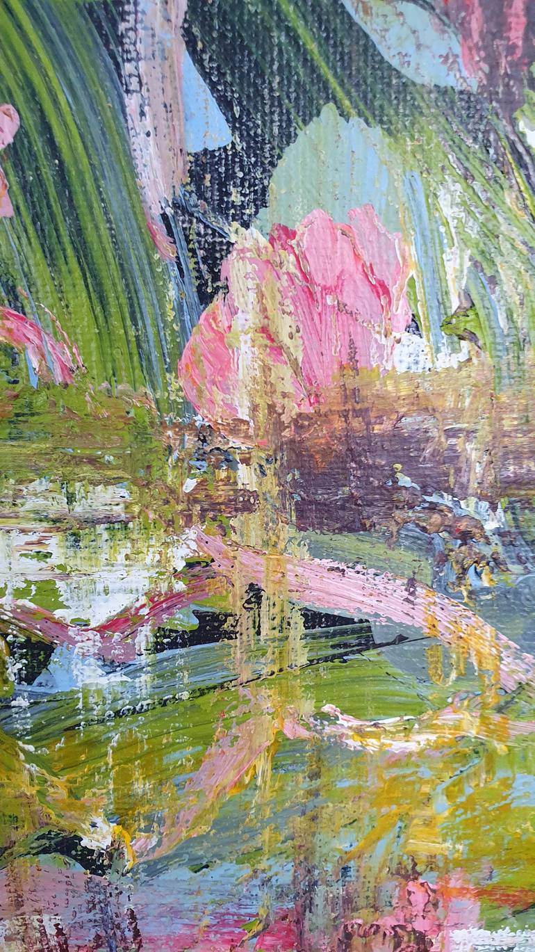 Original Abstract Expressionism Abstract Painting by Leticia Beatriz Sansores Lopez