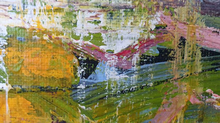 Original Abstract Expressionism Abstract Painting by Leticia Beatriz Sansores Lopez