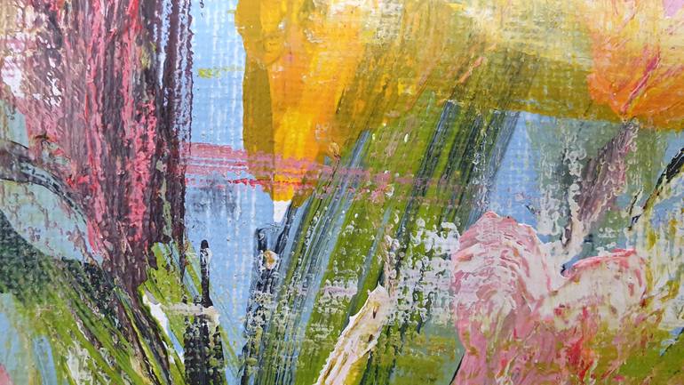 Original Abstract Expressionism Abstract Painting by Leticia Beatriz Sansores Lopez