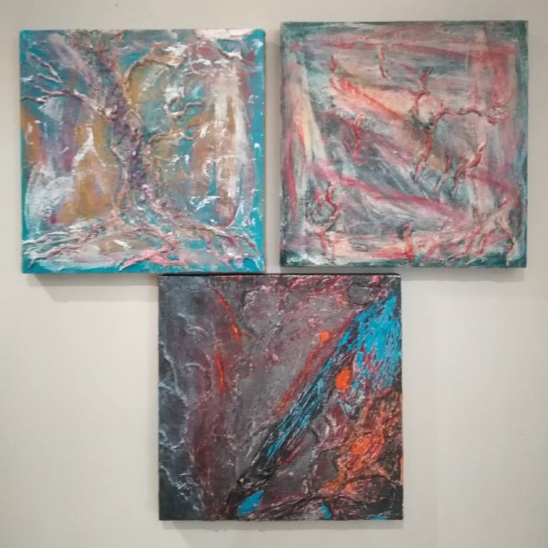 Original Abstract Expressionism Abstract Painting by Enrica Minuti