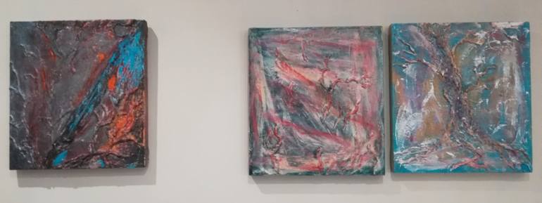 Original Abstract Expressionism Abstract Painting by Enrica Minuti