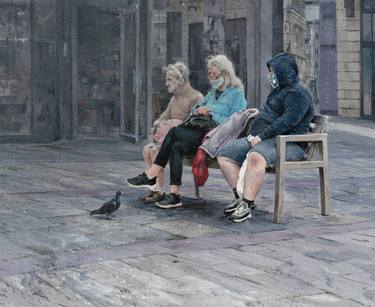Original Figurative People Paintings by Mark Hannon