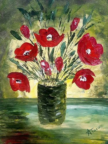 Print of Floral Paintings by Elena Tacu