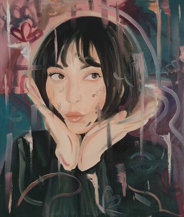 Print of Modern Portrait Paintings by Lina Petrosyan