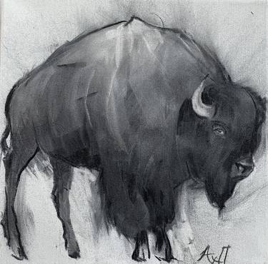 Original Expressionism Animal Drawings by Polina Akh