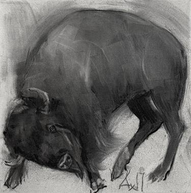 Original Expressionism Animal Drawings by Polina Akh