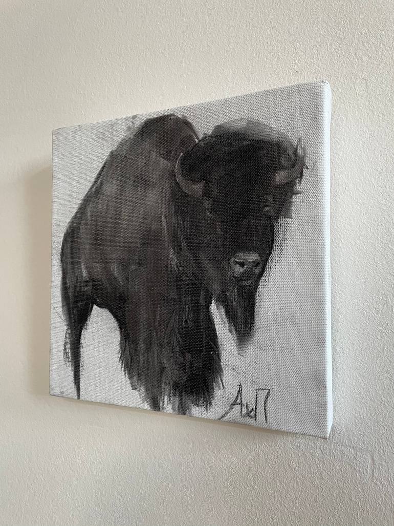 Original Expressionism Animal Drawing by Polina Akh