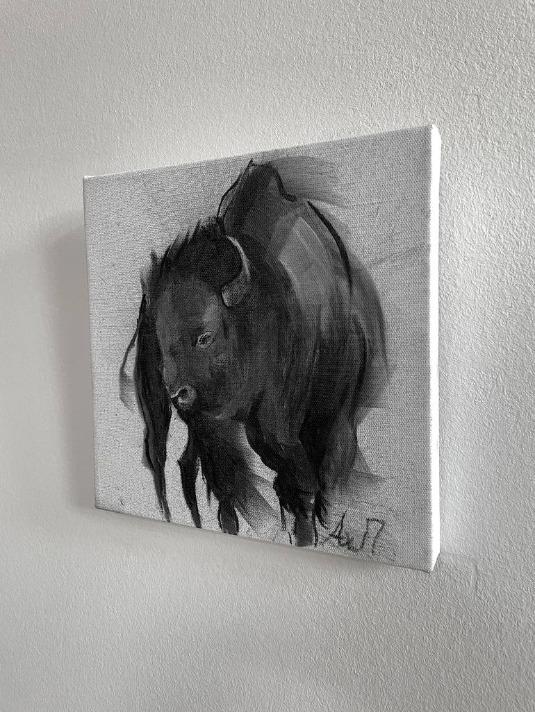 Original Expressionism Animal Drawing by Polina Akh