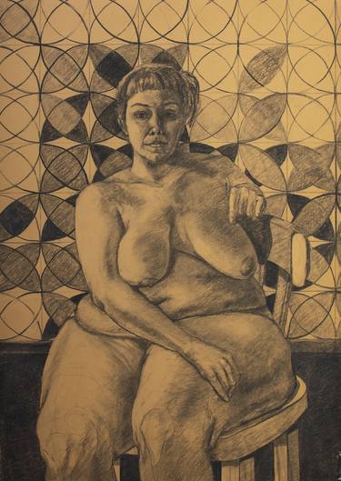 Print of Figurative Nude Drawings by Noelia Ponce