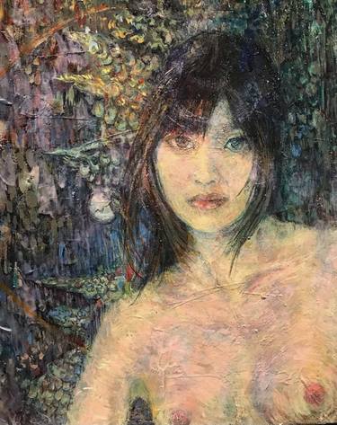 Original Fine Art Portrait Paintings by Nahoko Komatsu O