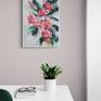 Kaleidoscope abstract rose painting in home office