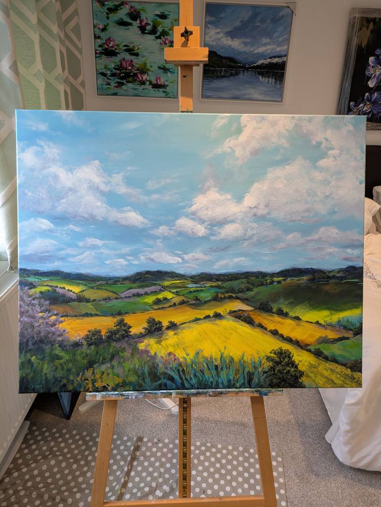 Original Abstract Landscape Painting by Judy Century