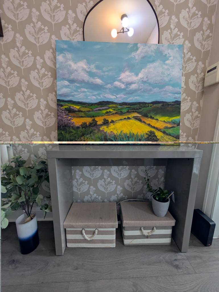 Original Abstract Landscape Painting by Judy Century