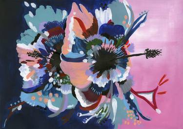 Print of Abstract Floral Paintings by Judy Century