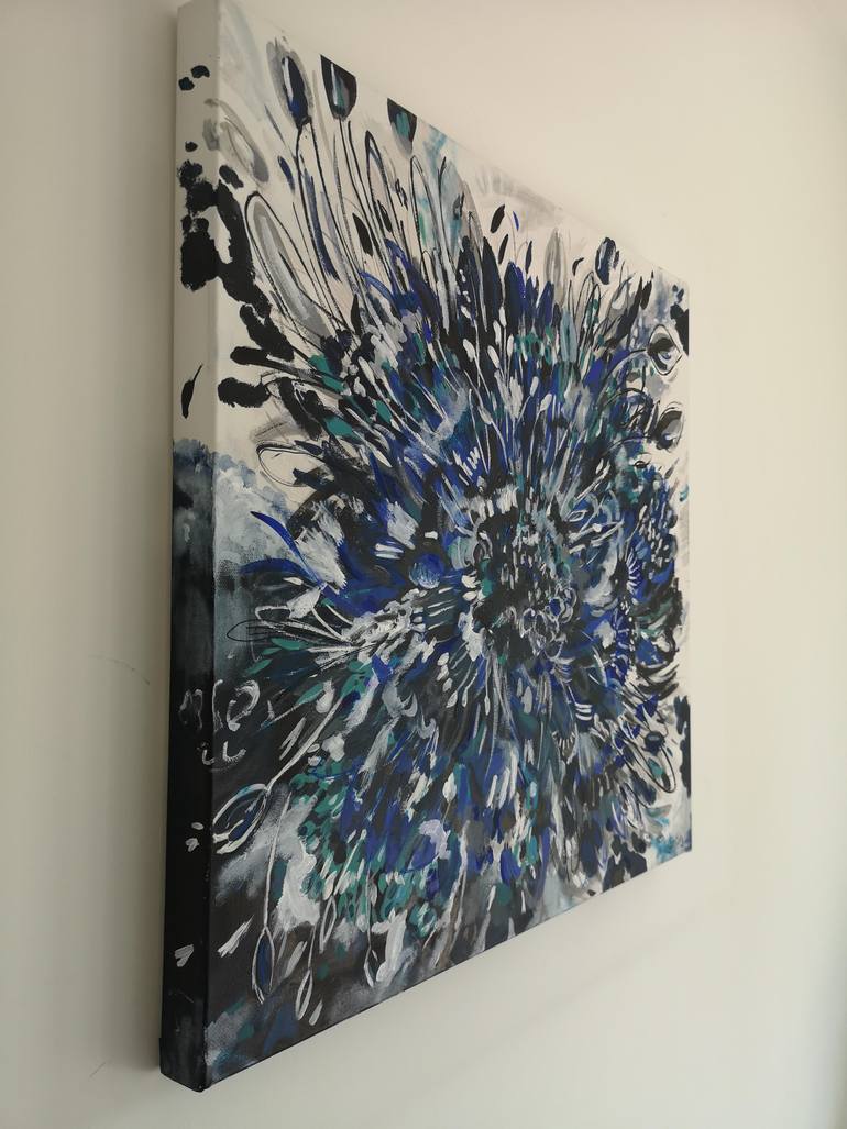 Original Abstract Expressionism Abstract Painting by Judy Century