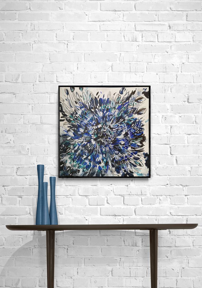Original Abstract Expressionism Abstract Painting by Judy Century