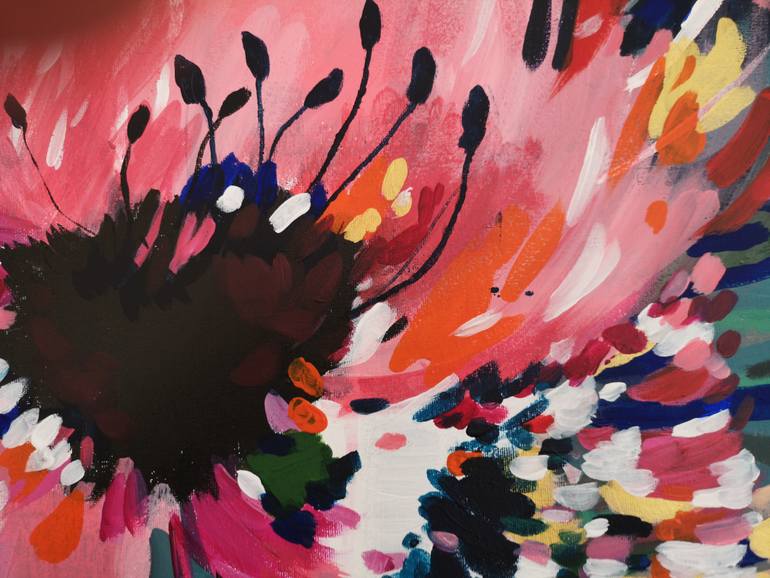 Original Abstract Expressionism Abstract Painting by Judy Century