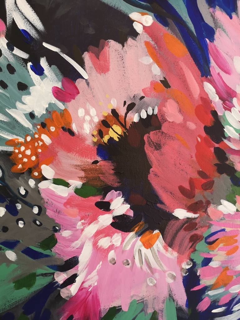 Original Abstract Expressionism Abstract Painting by Judy Century