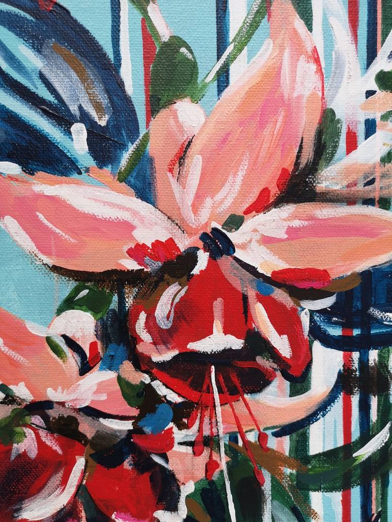 Original Floral Painting by Judy Century