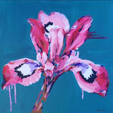 Print of Fine Art Floral Paintings by Judy Century