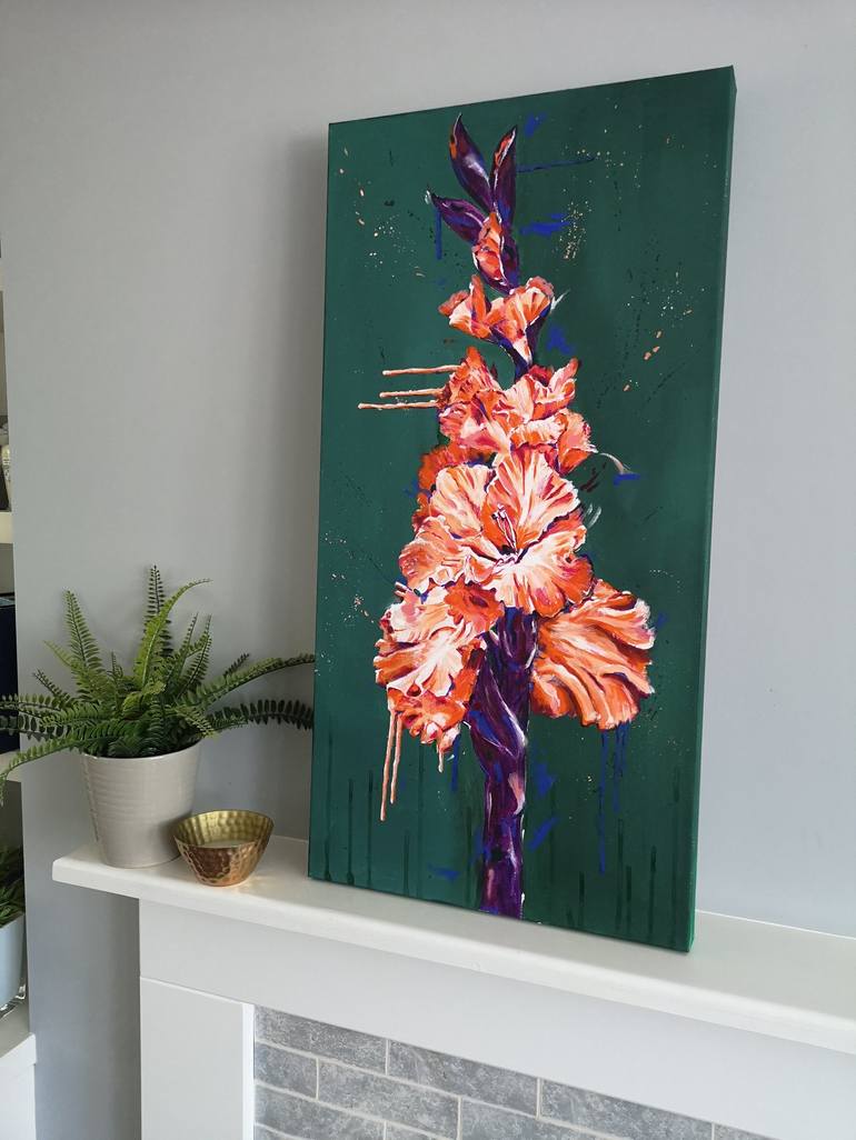 Original Contemporary Floral Painting by Judy Century
