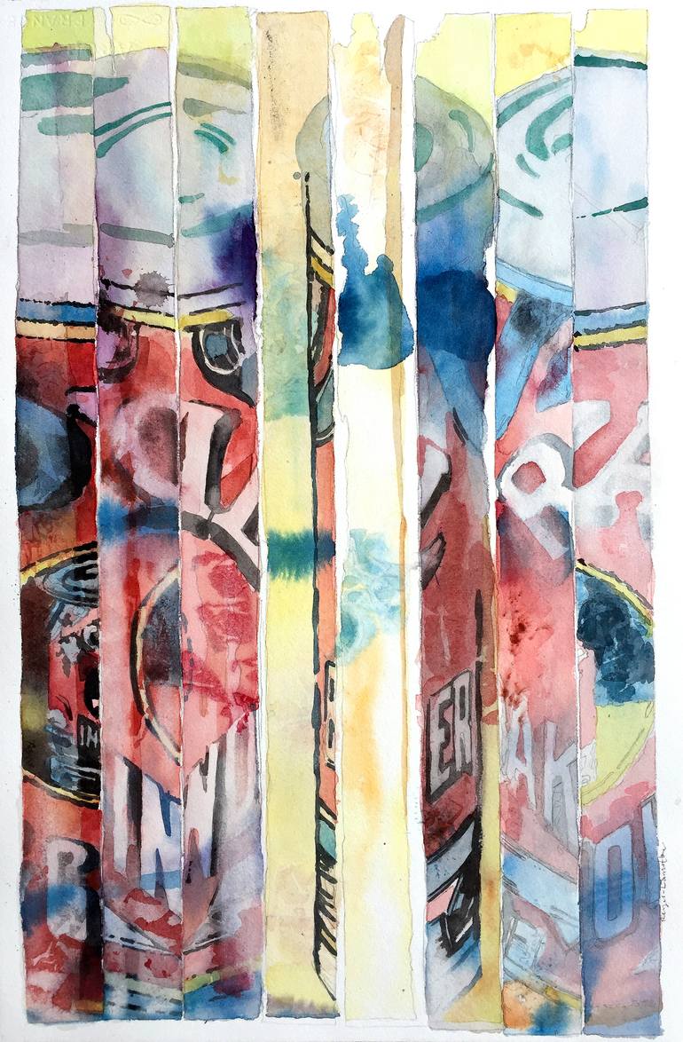 Original Abstract Food Paintings by Eric Reyes-Lamothe