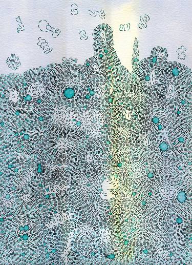 Original Abstract Botanic Drawings by Eric Reyes-Lamothe