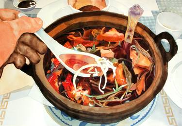 Saatchi Art Artist Eric Reyes-Lamothe; Painting, “Vietnamese soup” #art