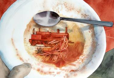 Original Food Paintings by Eric Reyes-Lamothe
