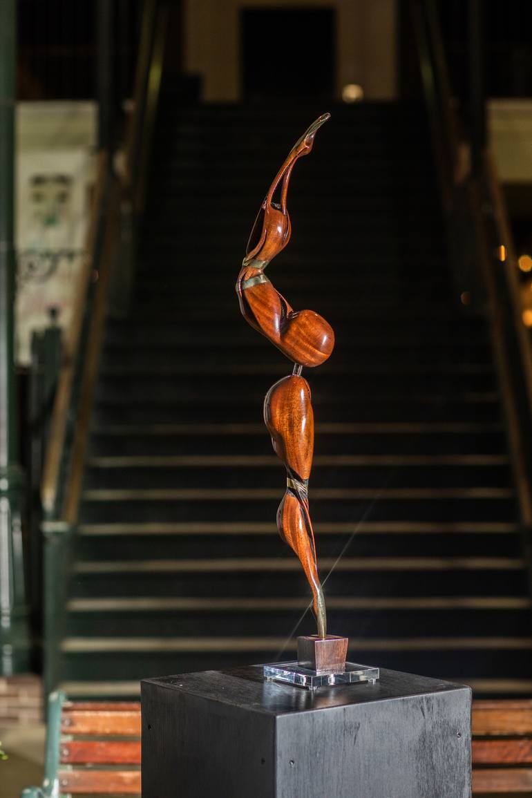 Original Abstract Performing Arts Sculpture by Bill Usher