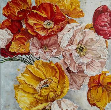 Original Floral Painting by Kolya Tarashanov