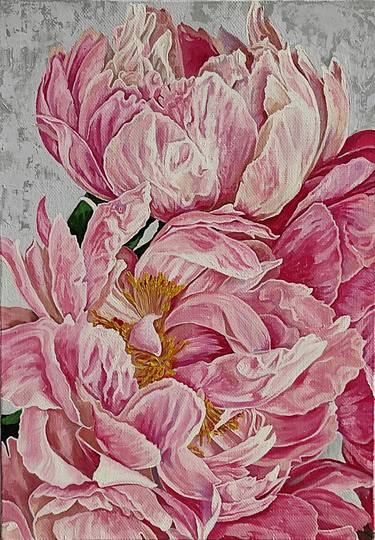 Original Floral Painting by Kolya Tarashanov