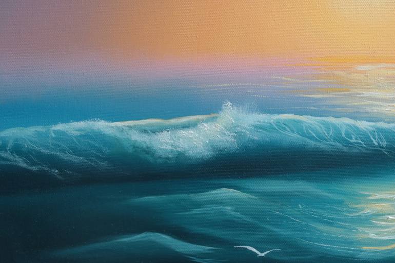 Original Realism Seascape Painting by ANNA KULAK