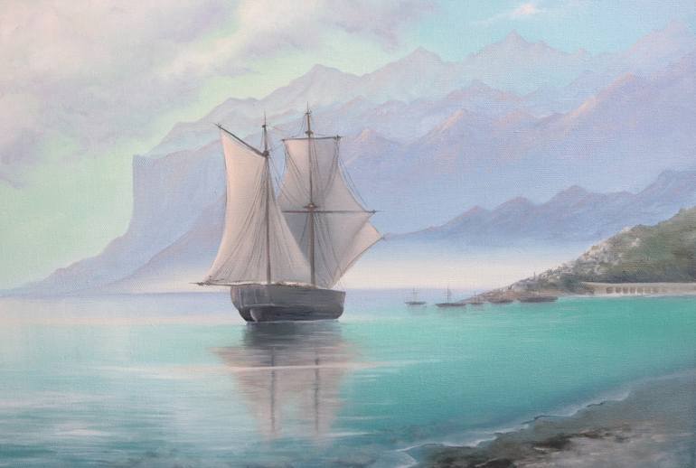 Original Realism Seascape Painting by ANNA KULAK