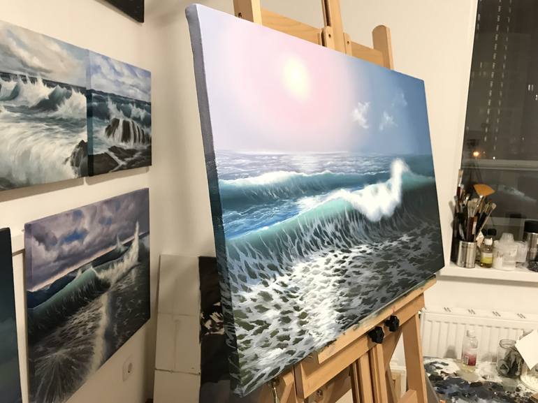 Original Realism Seascape Painting by ANNA KULAK