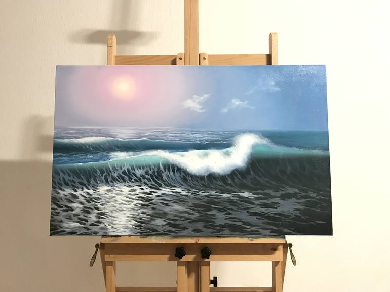 Original Realism Seascape Painting by ANNA KULAK