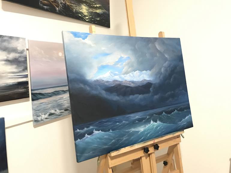 Original Realism Seascape Painting by ANNA KULAK