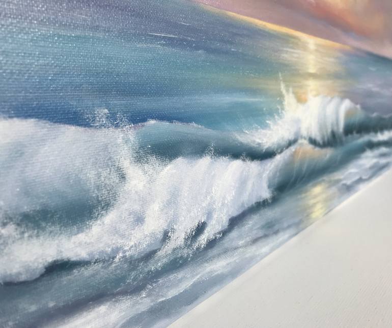 Original Impressionism Seascape Painting by ANNA KULAK