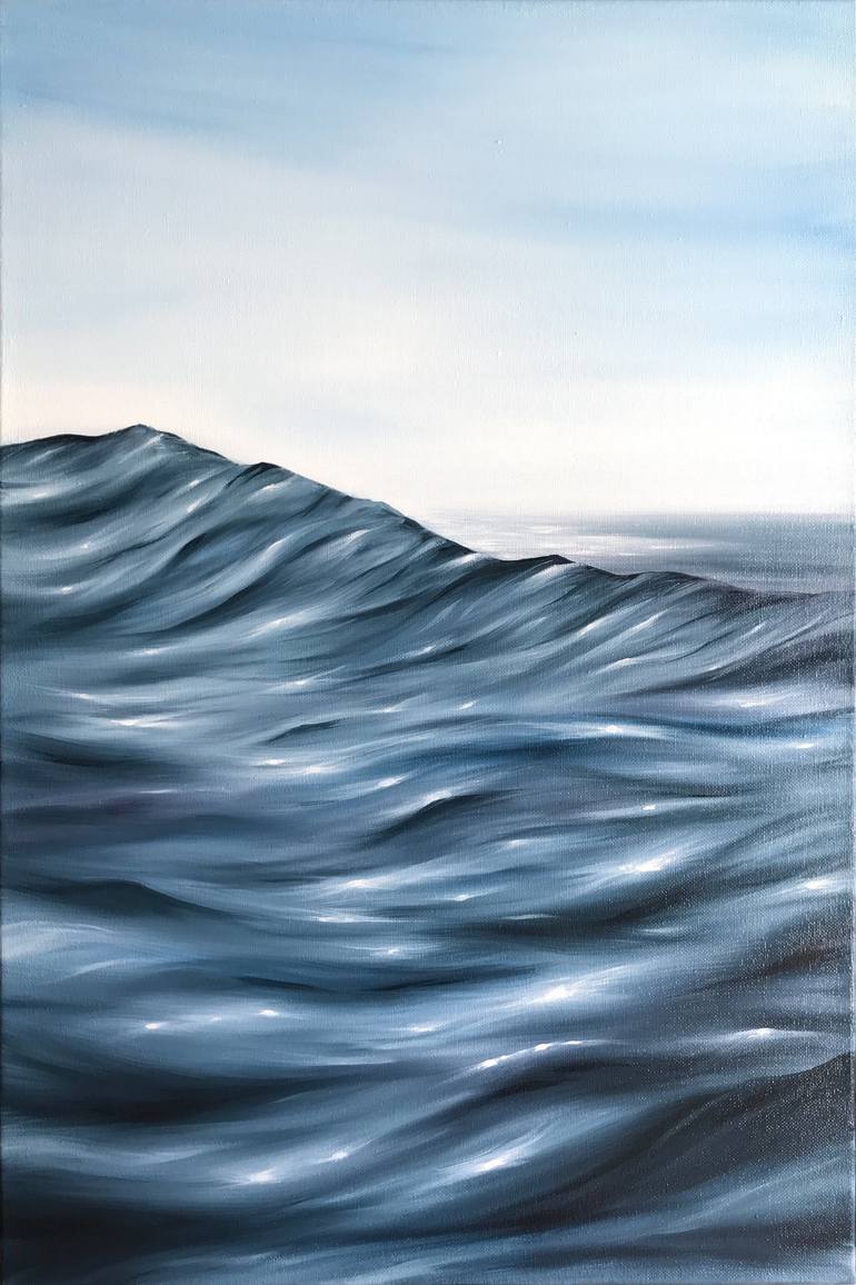 'On the waves' Painting by ANNA KULAK | Saatchi Art