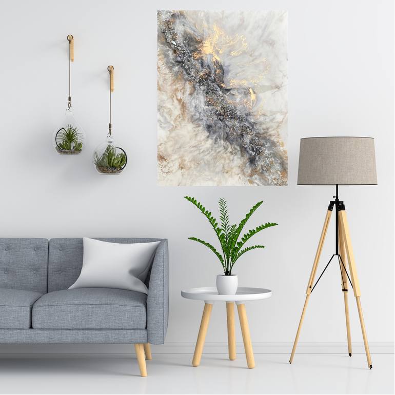 Original Abstract Expressionism Abstract Painting by Mai Kamaleldin