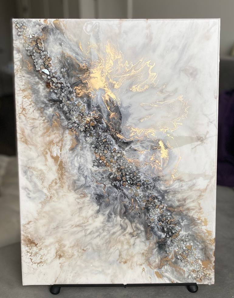 Original Abstract Expressionism Abstract Painting by Mai Kamaleldin