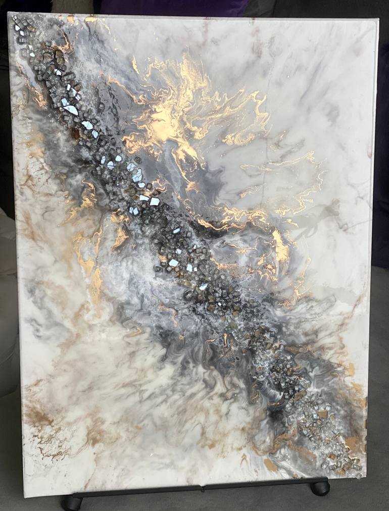 Original Abstract Expressionism Abstract Painting by Mai Kamaleldin